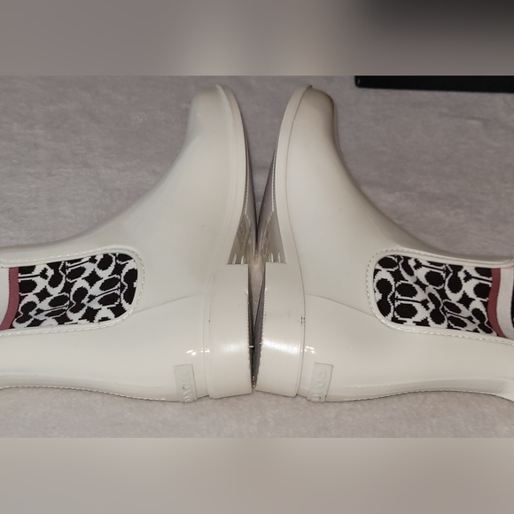 Coach White and Black Ankle Boots - Picture 8 of 10